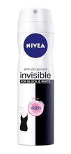 Invisible For Black & White Desodorante Spray Nivea mejor precio